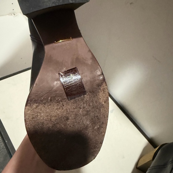 Gucci Women's Black and Tan Over the Knee Boots - Picture 3 of 3